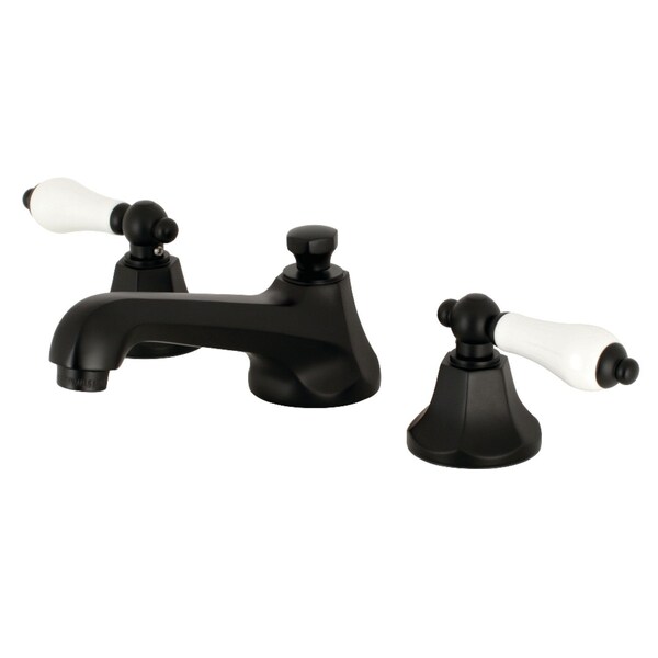 Kingston Brass KS4460PL 8" Widespread Bathroom Faucet, Matte Black KS4460PL - main
